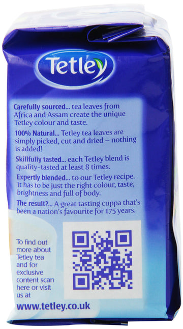Tetley Tea, 80 Count Tea Bag (Pack Of 6)