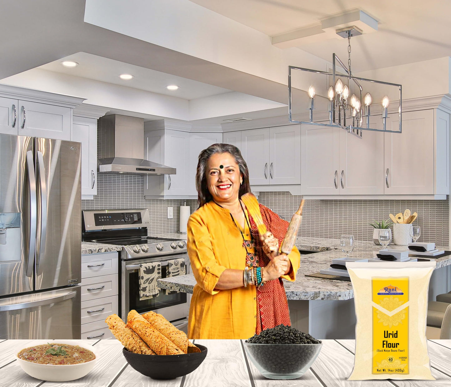 Rani Urid/Urad Flour (Black Matpe Beans Flour) 14Oz (400G) ~ All Natural | Vegan | Gluten Friendly | Non-Gmo | Kosher | Indian O