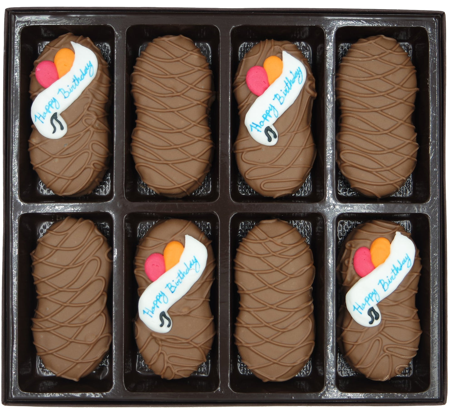 Philadelphia Candies Milk Chocolate Covered Nutter Butter Cookies Happy Birthday Gift Net Wt 8 Oz
