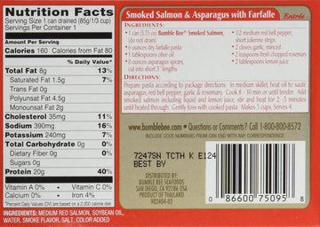 Bumble Bee Smoked Salmon Fillets in Oil, 3.75oz Can, Pack of 6