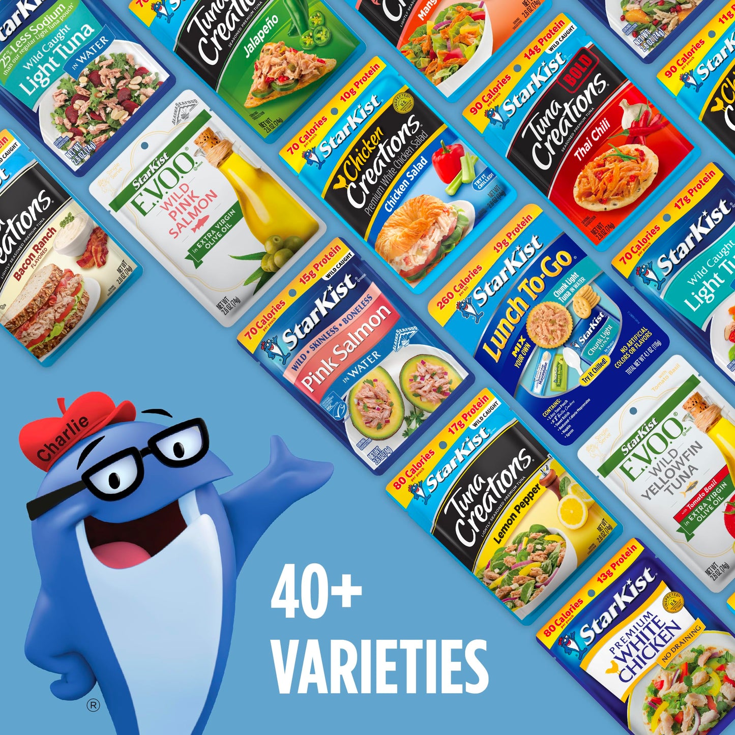 Starkist Lunch To-Go Chunk Light Mix Your Own Tuna Salad, 4.1 Ounce Kit, 12 Pack