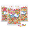 Toffix Fruit Chews Candy 2.2 Pound Pack Of 3 - Individually Wrapped Center-Filled Fruity Chews - Orange, Strawberry, Pineapple,