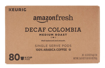 large online retailerFresh Decaf Colombia Medium Roast K-Cups, 80 Count, Compatible with Keurig Brewer