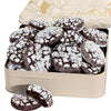 Barnetts Fathers Day Cookie Tin Gift Baskets for Father, Husband, and Grandfather, 27 Gourmet Crinkle Cookies Basket, Candy Box,