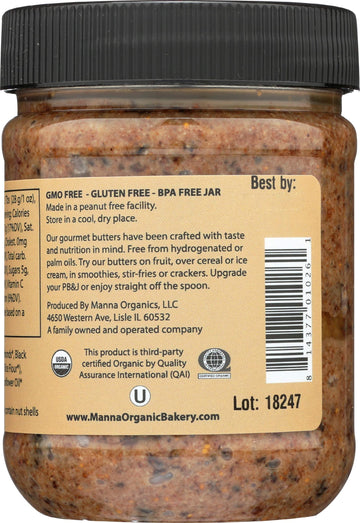 Manna Organics Organic Fig And Nut Butter, 12 Oz