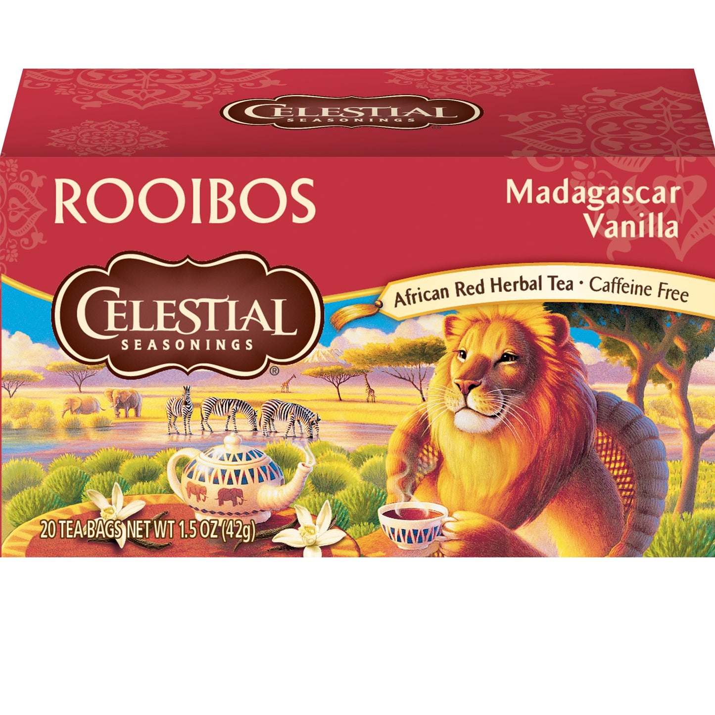 Celestial Seasonings Rooibos Tea Vanilla 20 Count