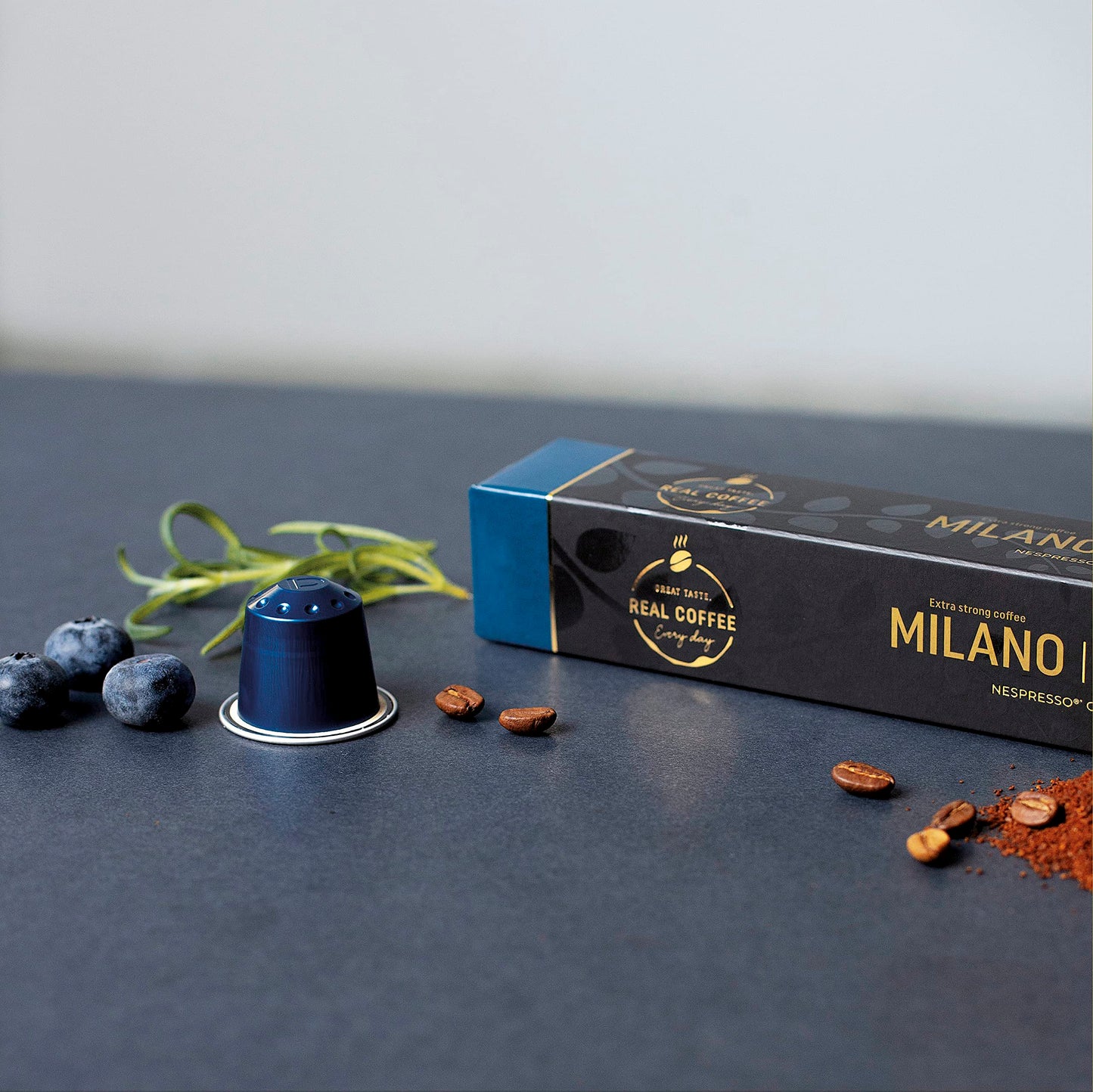 REAL COFFEE Organic Espresso Variety Pack for Nespresso, 100 Organic Aluminum compact pieces, 3 Strong Espressos + 1 Smooth Lungo, 100 Piece Set