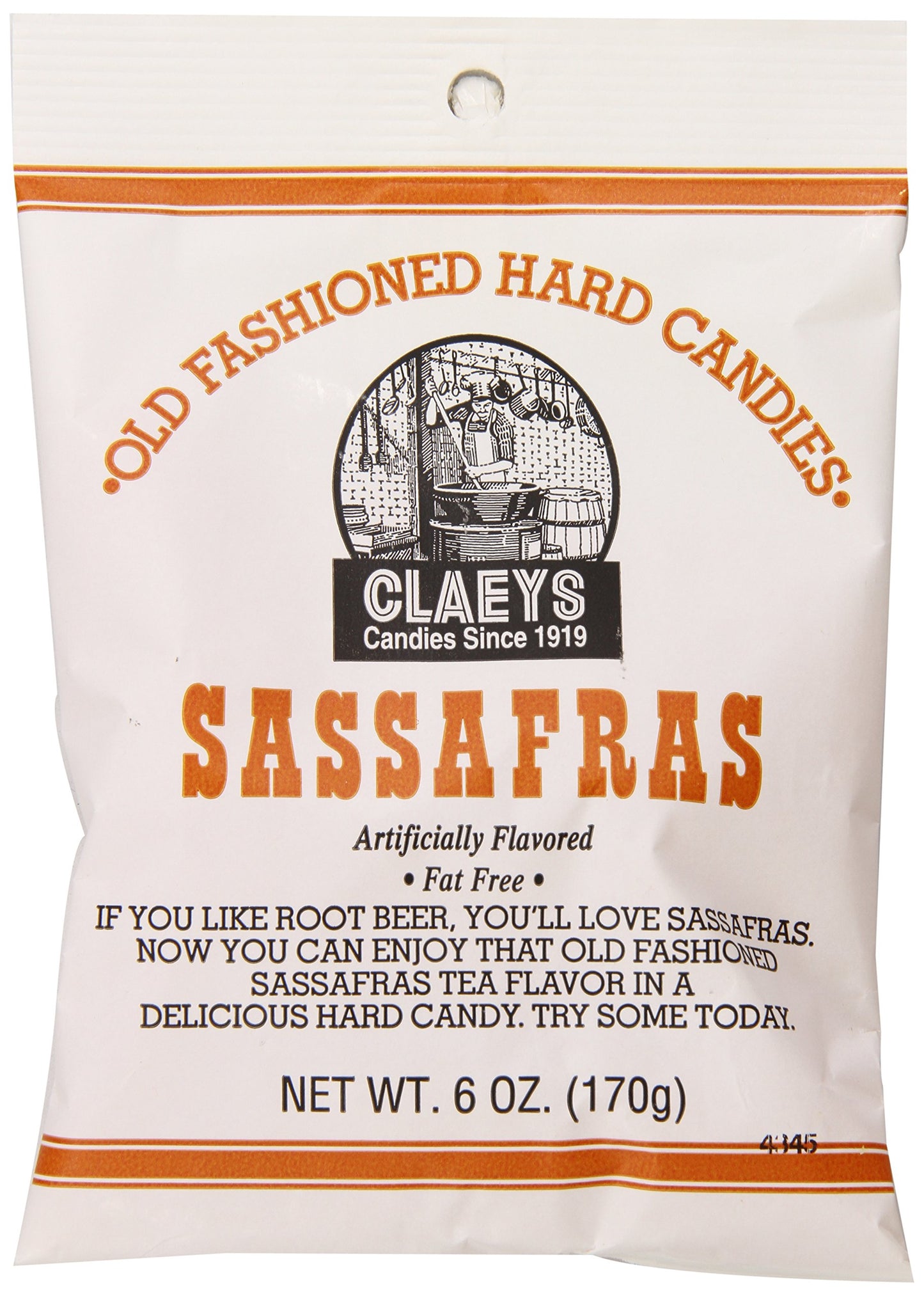 Claeys Sassafras Drops, 6-Ounce Packages (Pack of 12)