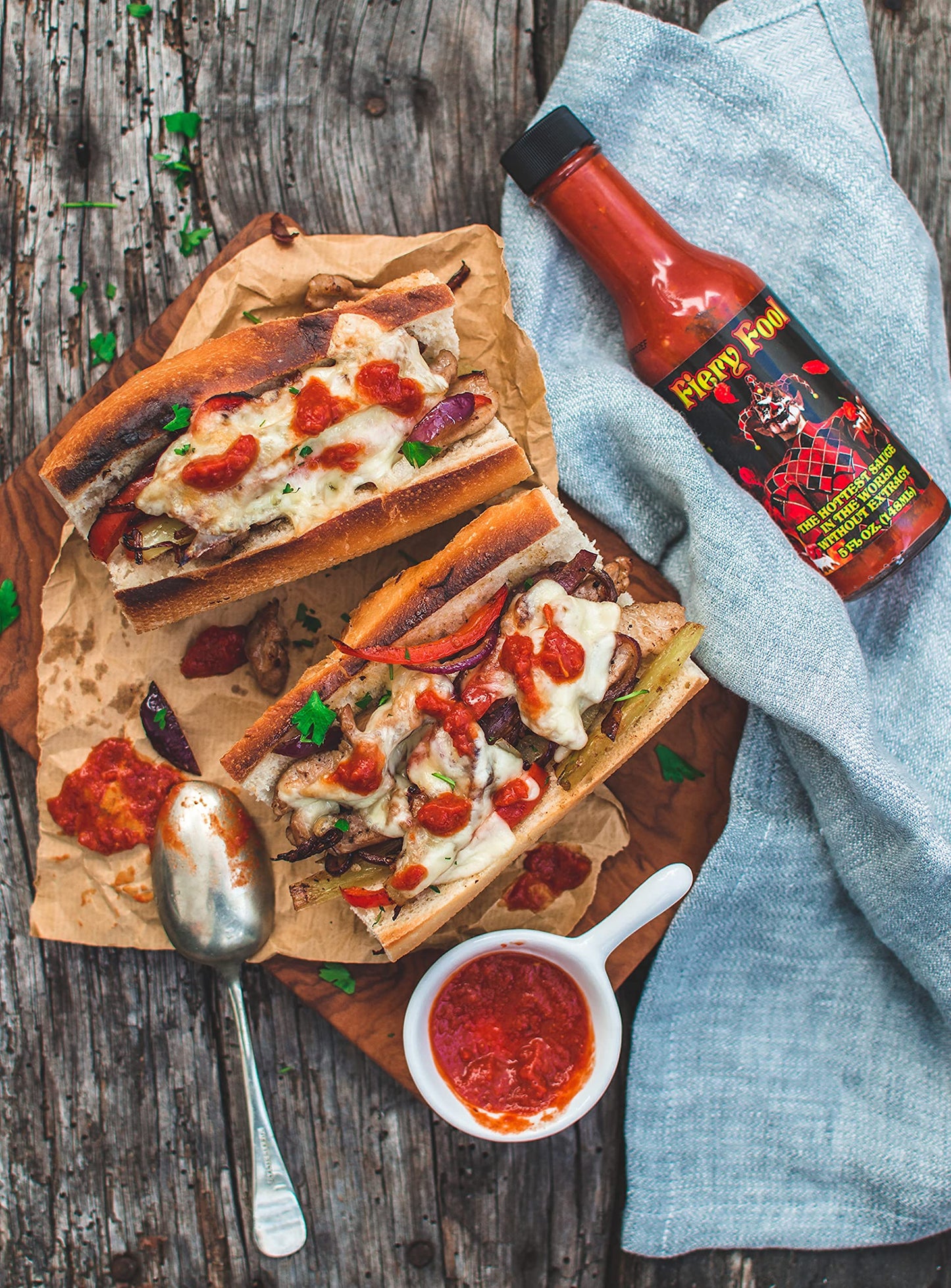 Hellfire Hot Sauce Fiery Fool - Extreme Hot Sauce Without Extract, Featured On Hot Ones Tv Show, 5 Oz.