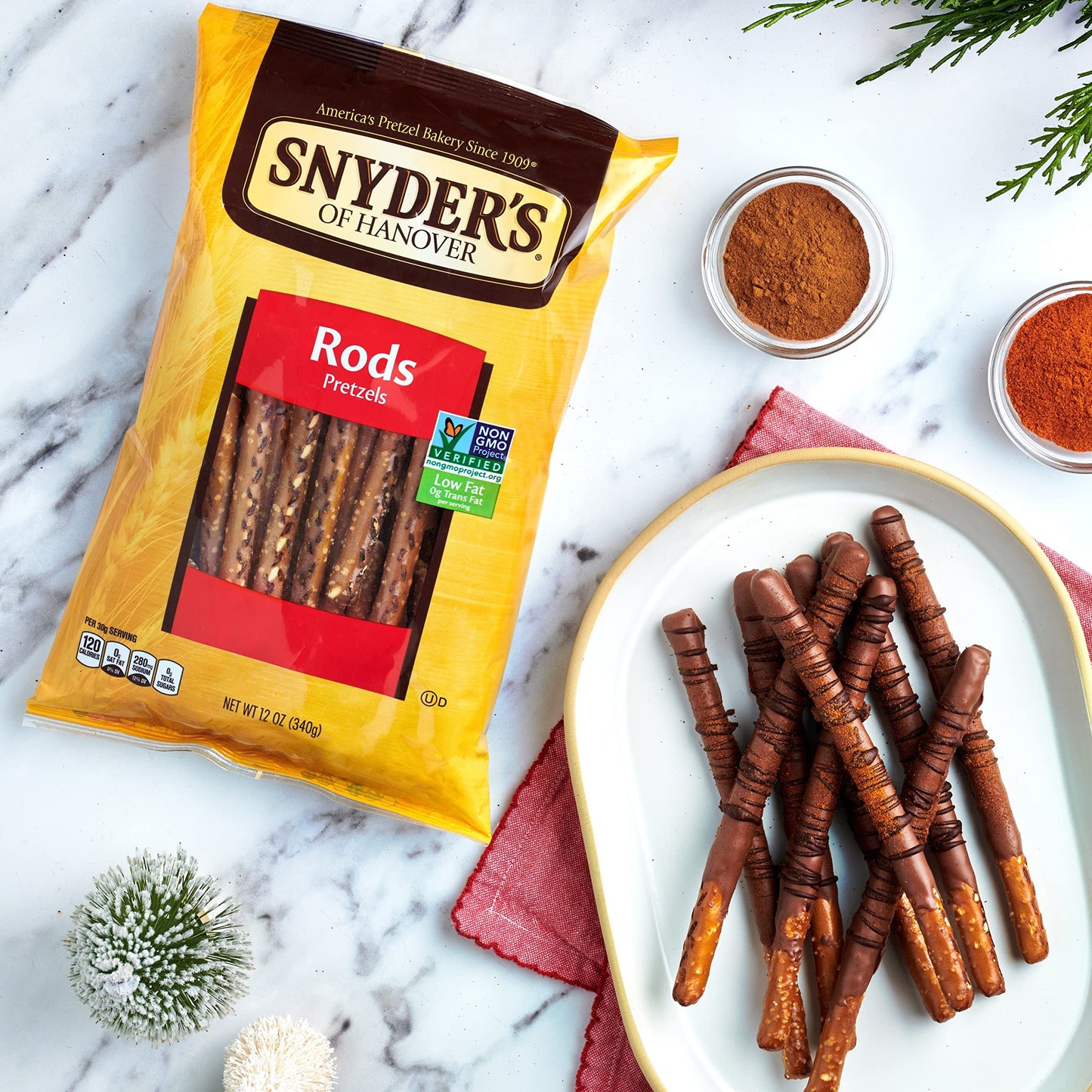 Snyder'S Of Hanover, Pretzel Rods, 12 Oz Bag (Pack Of 12)