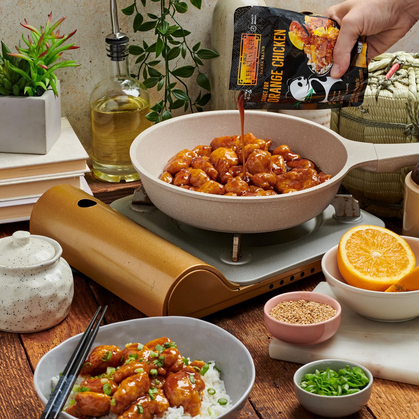 Lee Kum Kee Panda Brand Sauce for Orange Chicken,0g Trans Fat, No Artificial Flavors, No High Fructose Corn Syrup, Cholesterol F