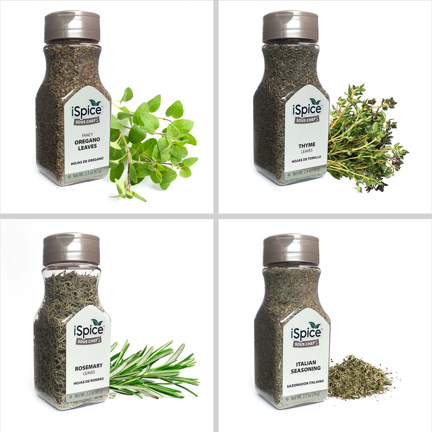 iSpice Gourmet Spice Set - 24-Pack Seasoning Collection for Cooking - 0.04 Ounce Each