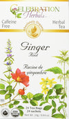 Celebration Herbals Ginger Root Tea Organic 24 Bag, 0.02 Pound