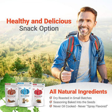 Superseedz Dry Roasted Pumpkin Seeds - Sea Salt Pepitas, Whole 30, Paleo, Vegan & Keto Snacks, 8G Plant Based Protein, Produced In Usa, Dairy Free, Nut Free, Gluten Free Snack (5Oz, 6-Pack)