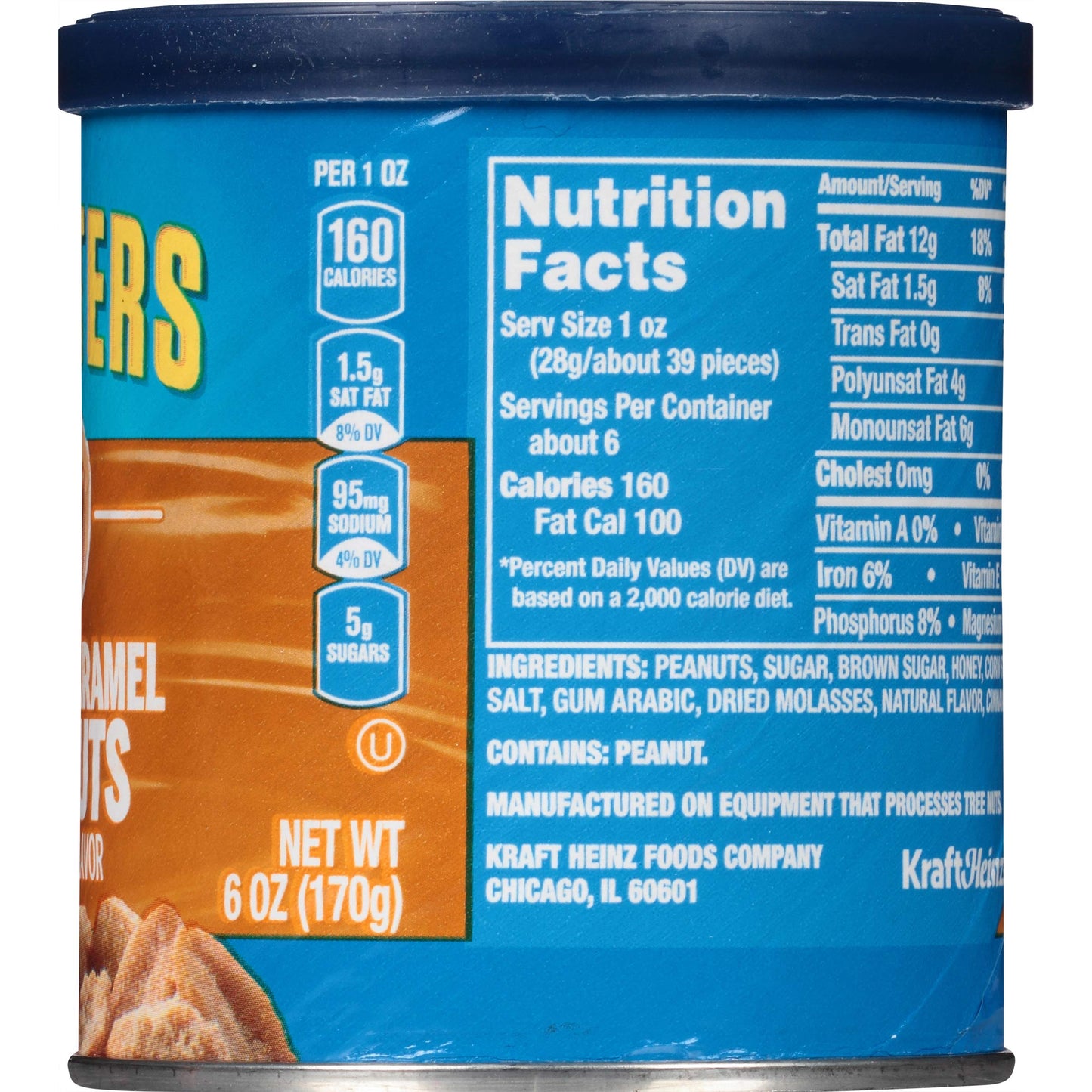 Planters Peanuts, Salted Caramel (Pack Of 2)