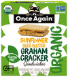Once Again Sunflower Butter Graham Cracker Sandwiches - Organic & Gluten Free, Non-GMO - Gluten Free Certified, Vegan, Kosher -