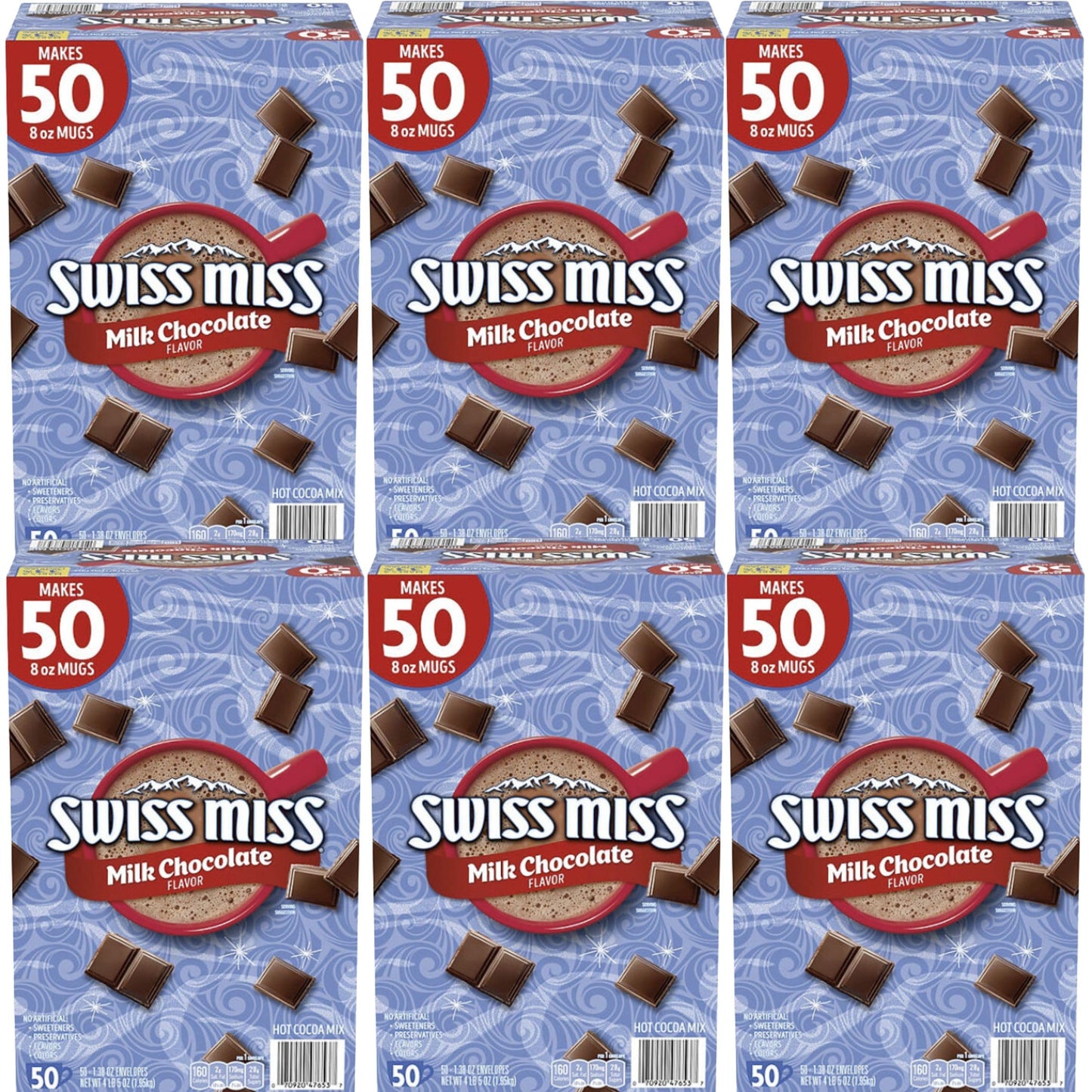 Hot Chocolate Packets Hot Chocolate Mix Milk Chocolate Flavor- 300 Count 6 Box Plus Vallary Spoon Perfect For Mixing Your Hot Cocoa.