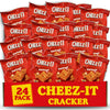 Cheeze-It Cheese Crackers Snacks, 24 Pack Original Baked Snack Crackers, Made with Real Cheese, Lunch Snack Crackers Mini Packs,