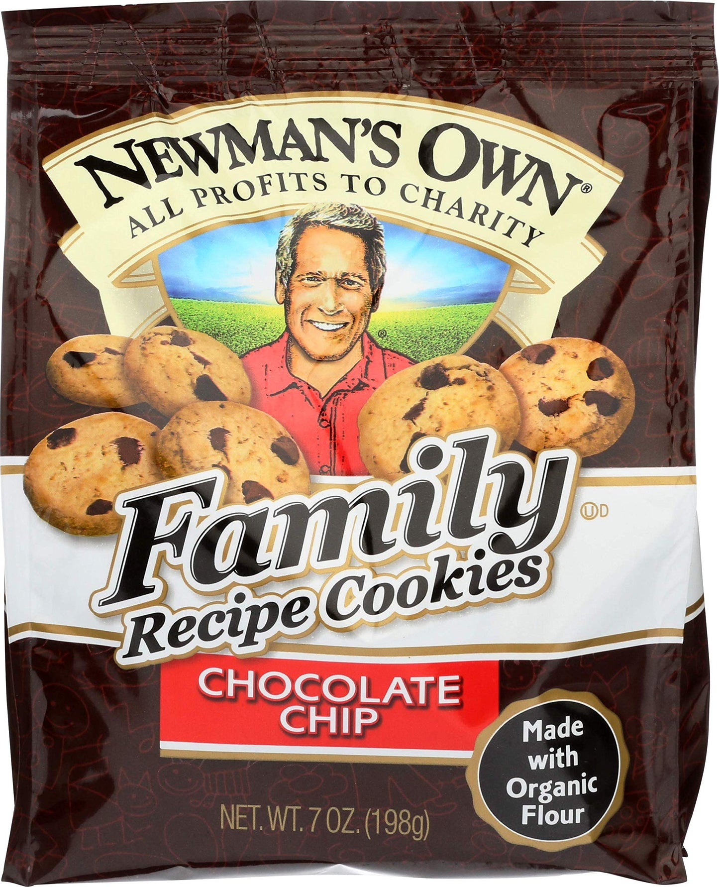 Newmans Own Family Recipe Cookies, Chocolate Chip, 7 Ounce