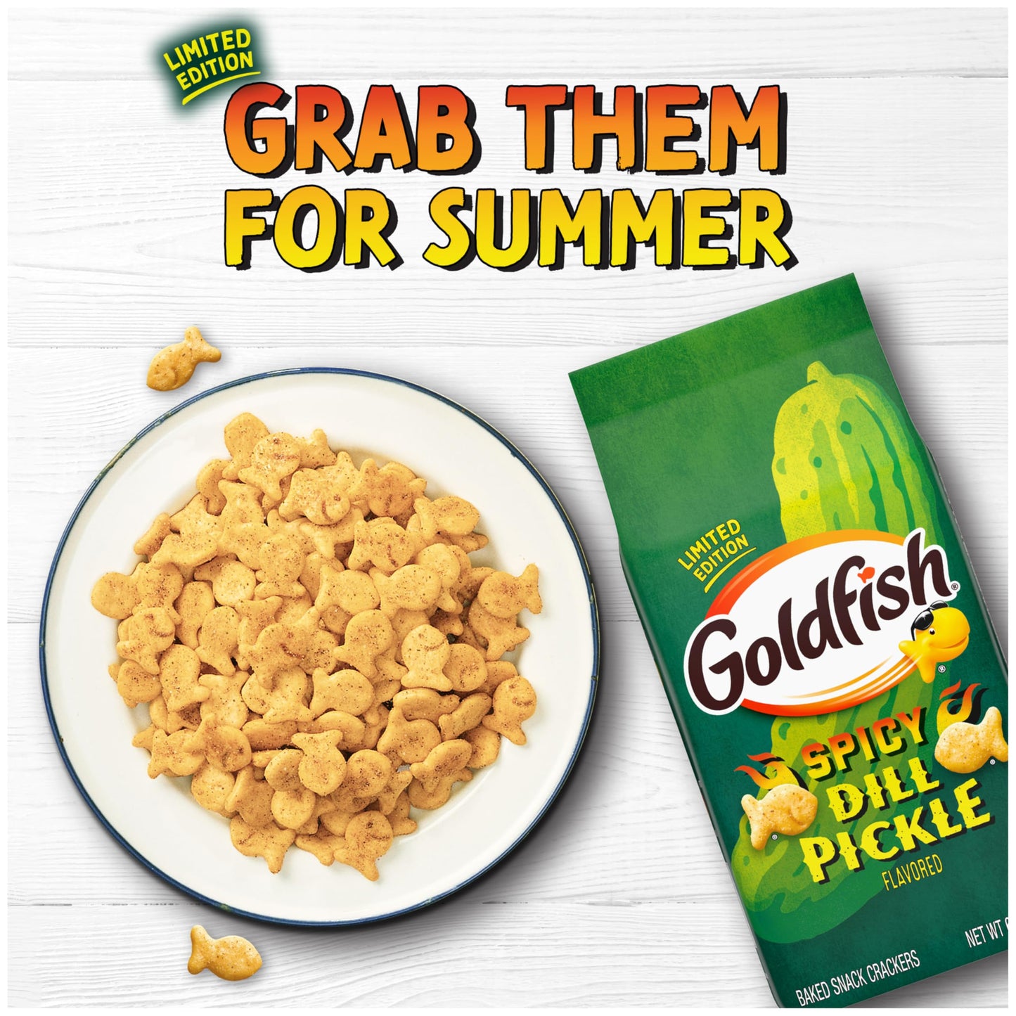 Goldfish Spicy Dill Pickle ers, 6.1 Oz Bag, Pack of 1, Model 200140005447