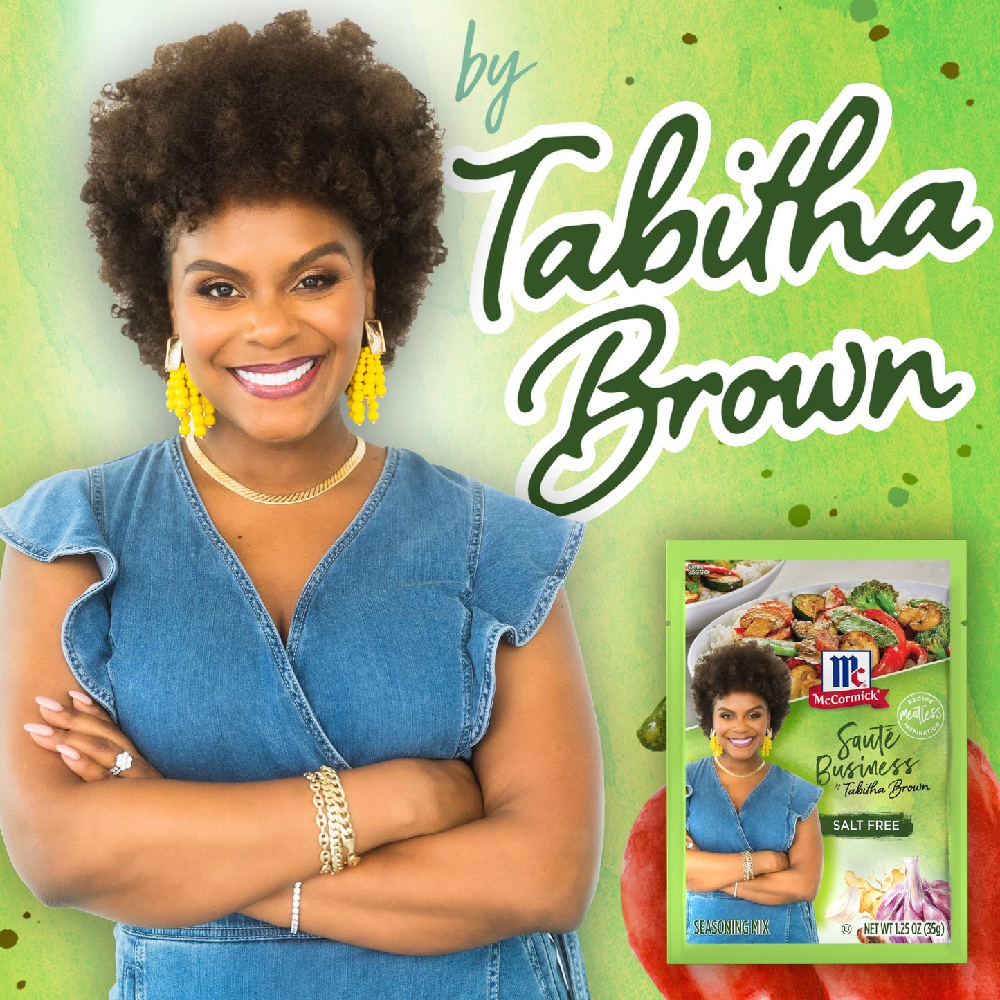 Mccormick Saut Business Seasoning Mix By Tabitha Brown, 1.25 Oz (Pack Of 12)