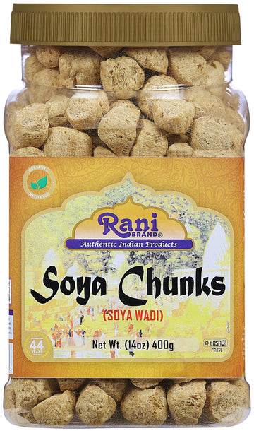 Rani Soya Chunks Nuggets (High Protien) Vadi 14Oz (400G) ~ All Natural, Salt-Free | Vegan | No Colors | Gluten Friendly | Non-Gmo | Kosher | Indian Origin | Meat Alternate Substitute