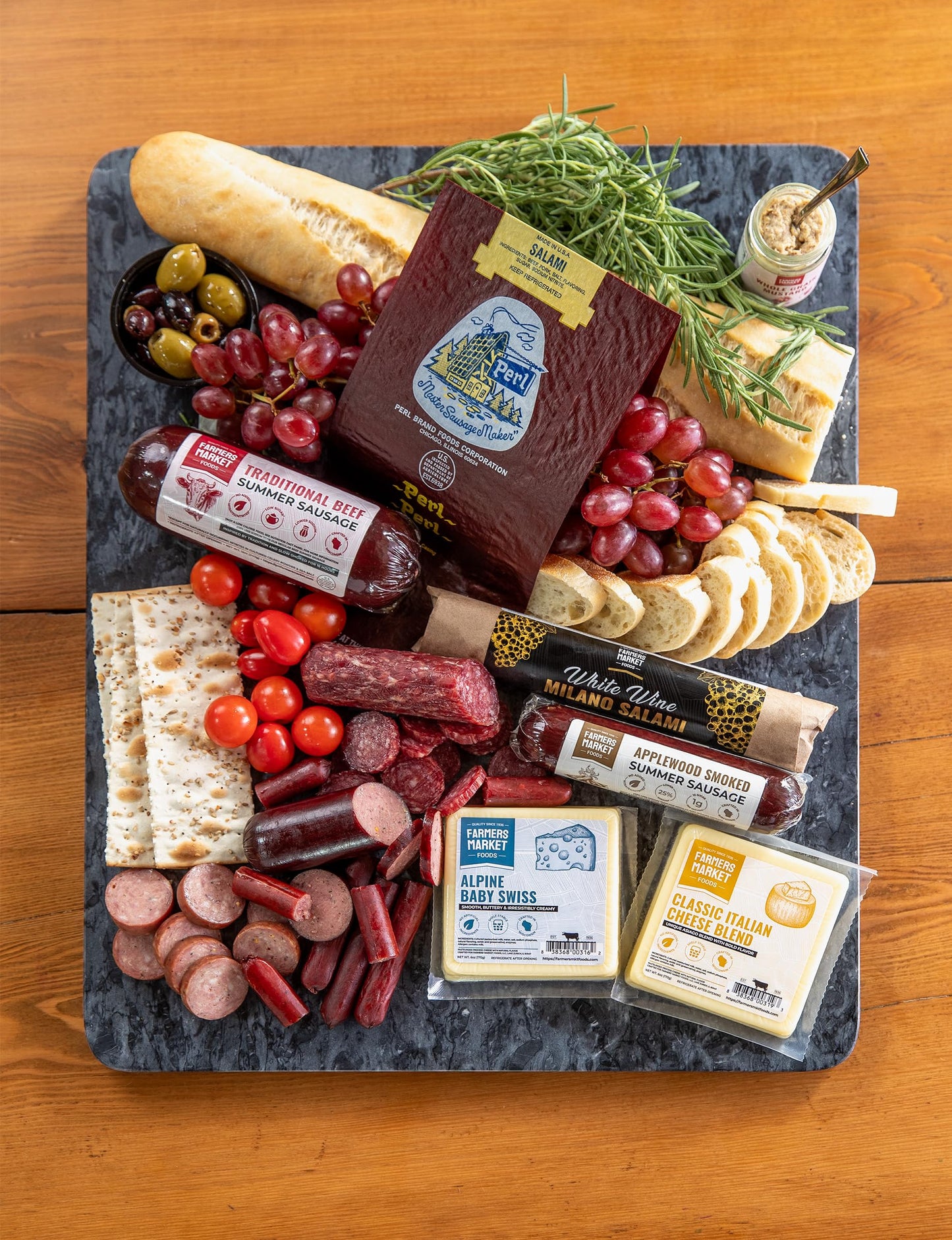 Deli Direct Farmers Market Spicy Beef and Pork Summer Sausage, 12oz (Pack of 2), High Protein, Low Carb, Gluten Free