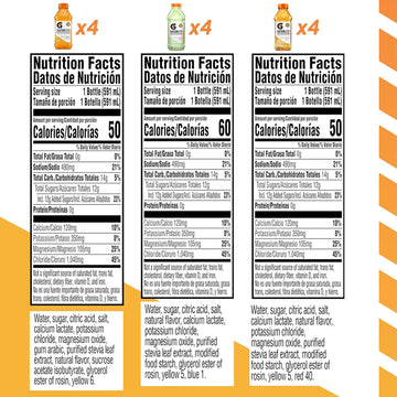 Gatorade Electrolyte Beverage, Pineapple Mango, 20 Fl Oz (Pack Of 12)