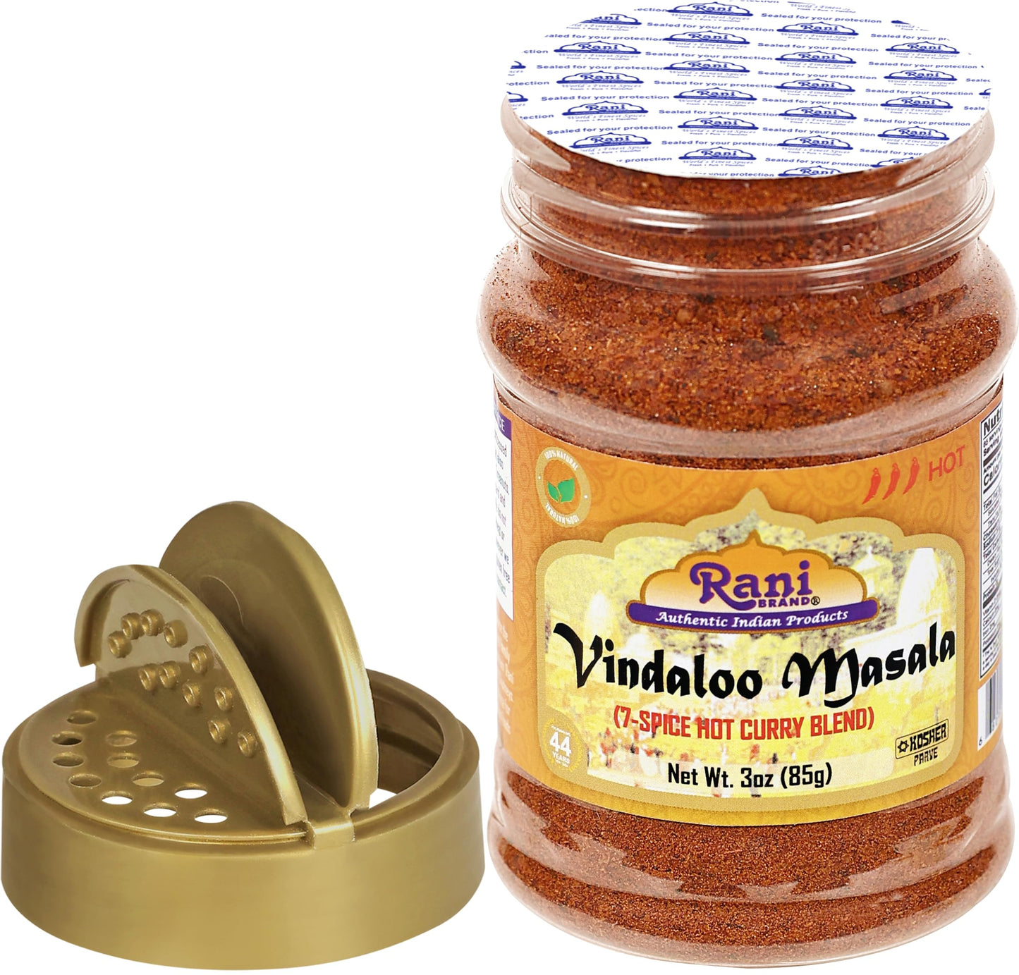 Rani Vindaloo Curry Masala Indian Spice Blend, All Natural, Salt Free, Vegan, 3oz PET Jar