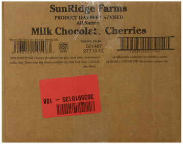 SunRidge Farms Milk Chocolate Covered Cherries, 10 Pound, Model 853267
