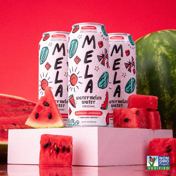 Mela Water Watermelon Juice Drink, Electrolytes & Antioxidants, Refreshing Hydration, Coconut Water Alternative, Vitamin C,16.9