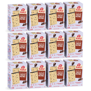 Katz Gluten Free Toaster Pastries. Chocolate Chip. Easy Breakfast Food Or Anytime Snacks For Adults & Kids. Sesame Free, Dairy Free, Nut Free, Peanut Free, Soy Free. Kosher Snacks 8 Oz (Pack Of 12)