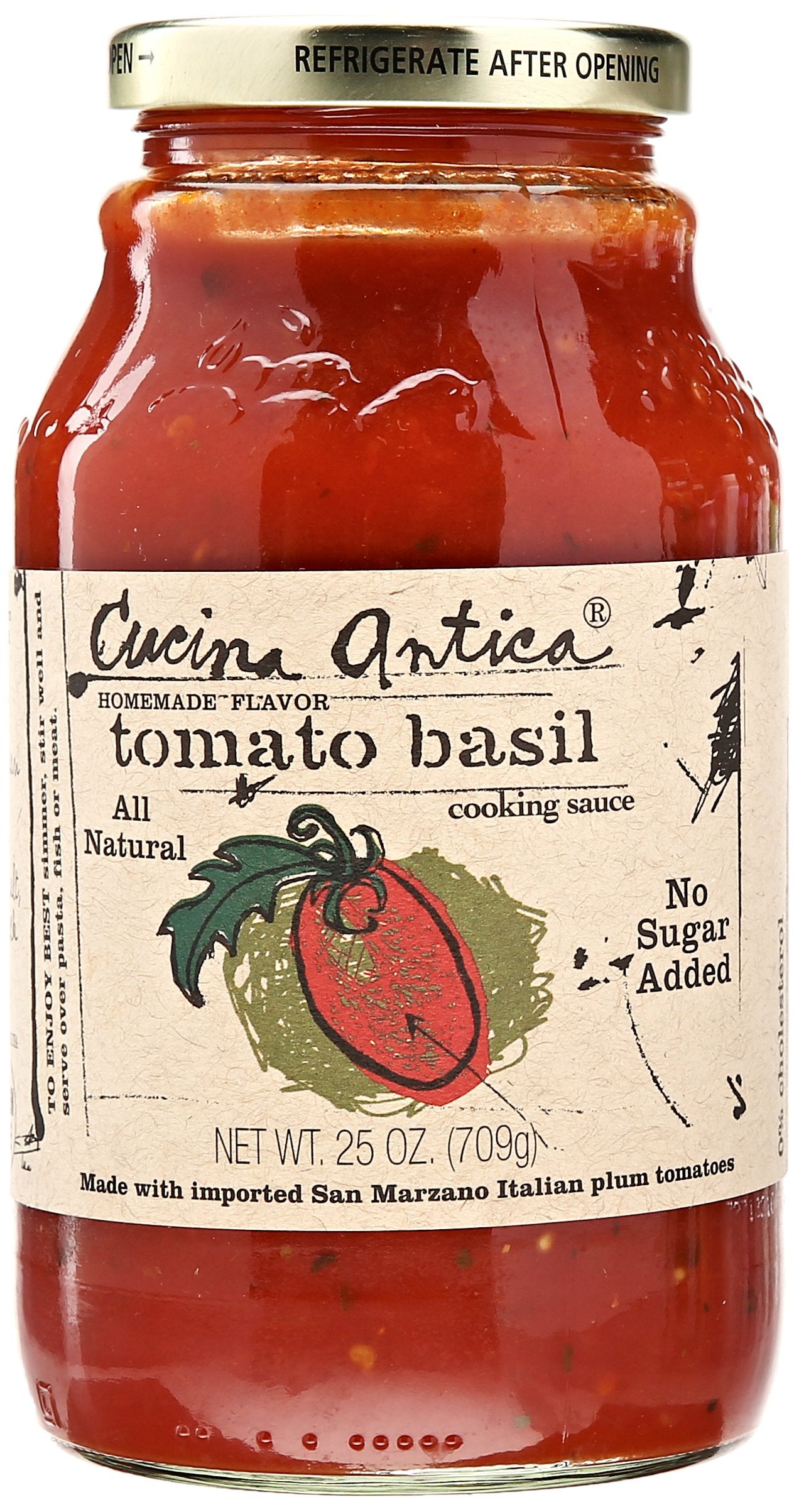 Cucina Antica Tomato Basil Sauce, 25 Oz