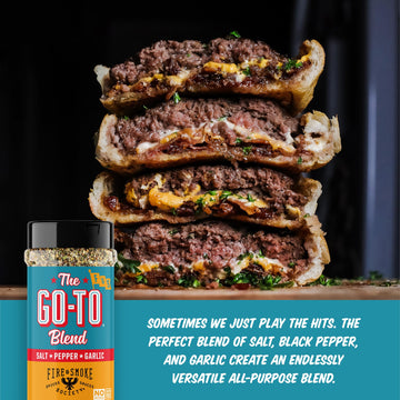 Fire & Smoke Society All Purpose Seasoning BBQ Rub | Sea Salt, Black Pepper, Onion, Garlic | 10.6 oz