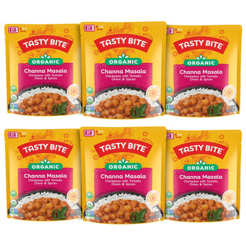 Tasty Bite Organic Channa Masala, 10 Ounce, Pack of 6, Ready to Eat, Microwavable Entree, Vegan & Gluten Free