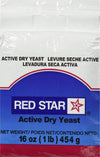 TableTop King Lesaffre Red Star 1 lb. Vacuum Packed Bakers Active Dry Yeast