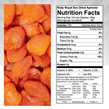 Traina Home Grown California Sun Dried Ruby Royal Apricot Halves - SEASONAL/LIMITED - Healthy No Sugar Added Non GMO Gluten Free Kosher Certified Vegan Value Size (5 lbs)