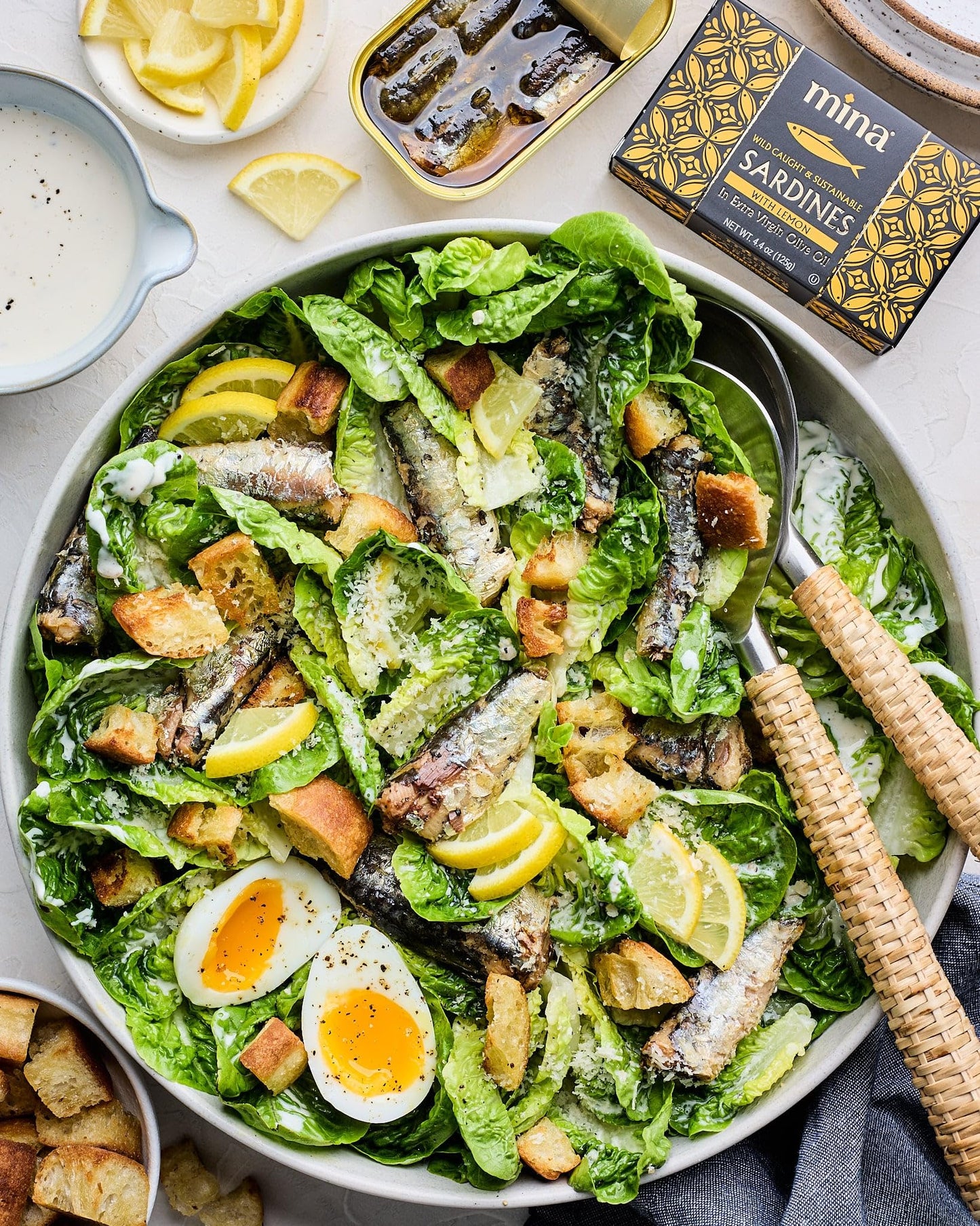 Mina Sardines in Extra Virgin Olive Oil with Lemon, 4.4 oz (Pack of 12), Wild Caught, High in Protein & Omega 3