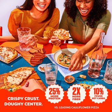 Banza Margherita Frozen Pizza from Chickpeas - High Protein, Gluten Free, 10.9oz
