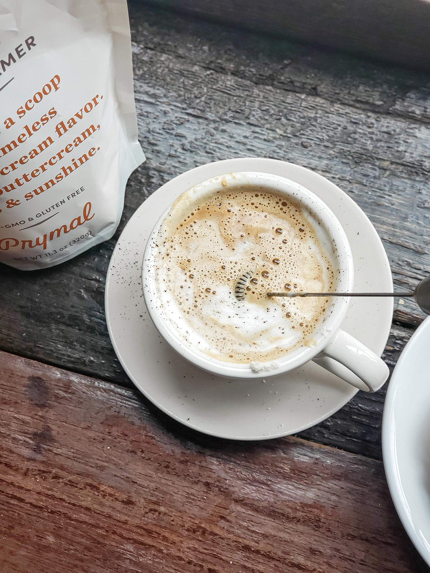 Prymal Sugar Free Coffee Creamer - Deliciously Keto, Low Carb & Non Dairy - Variety 10 Satchets (5 Flavors) + 1 Frother - Powder