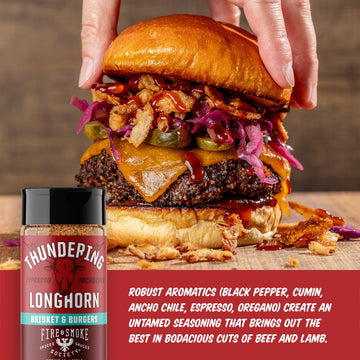Fire & Smoke Society BBQ Rubs Thundering Longhorn Steak Seasoning 6.1 oz