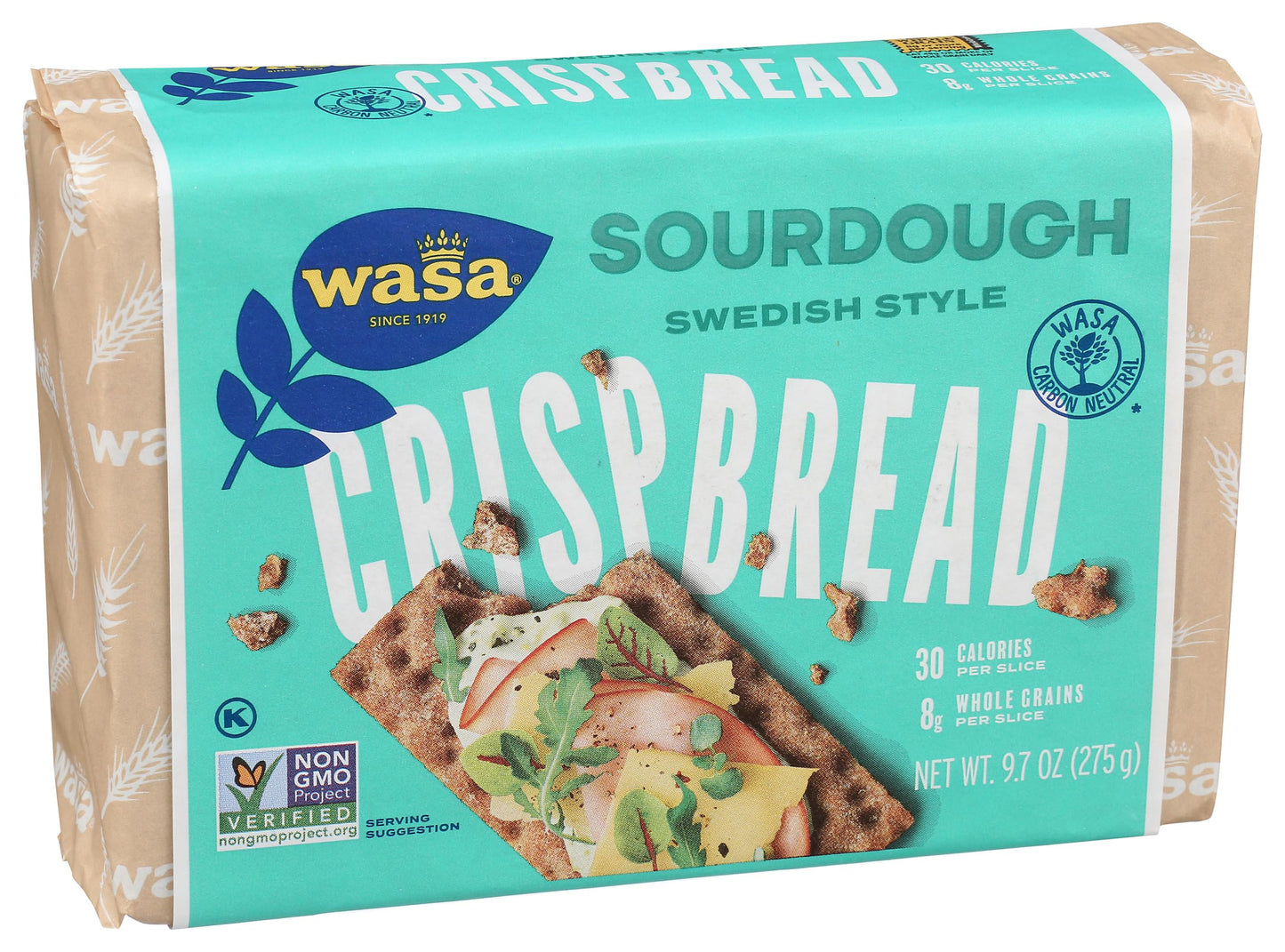 Wasa Sourdough Whole Grain Crispbread, 9.7 Ounce (Pack of 1)