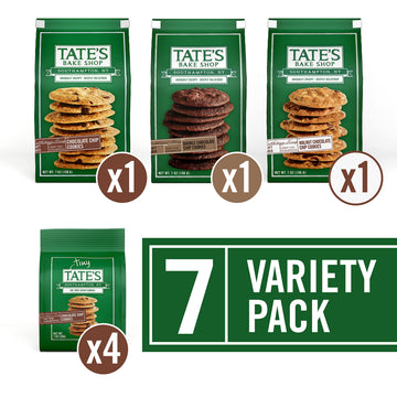 Tate'S Bake Shop Chocolate Chip Cookies Variety Pack, 7 Bags