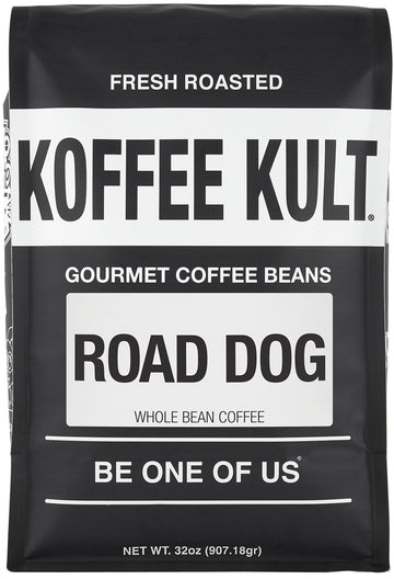 Koffee Kult Road Dog Dark Roast Coffee Beans (Whole Bean,32Oz)