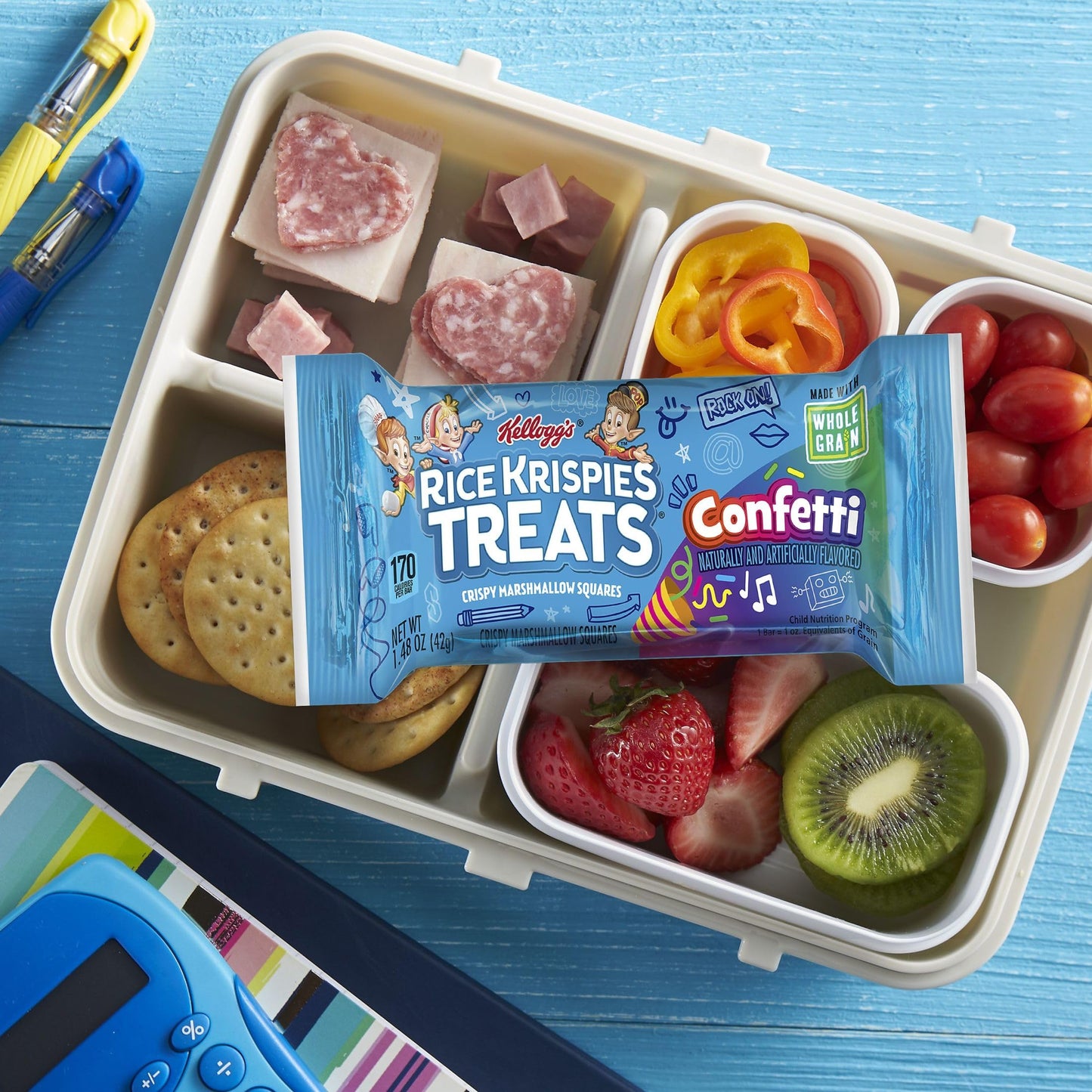 Rice Krispies Treats Made with Whole Grain, Crispy Marshmallow Squares, Confetti (80 Bars)