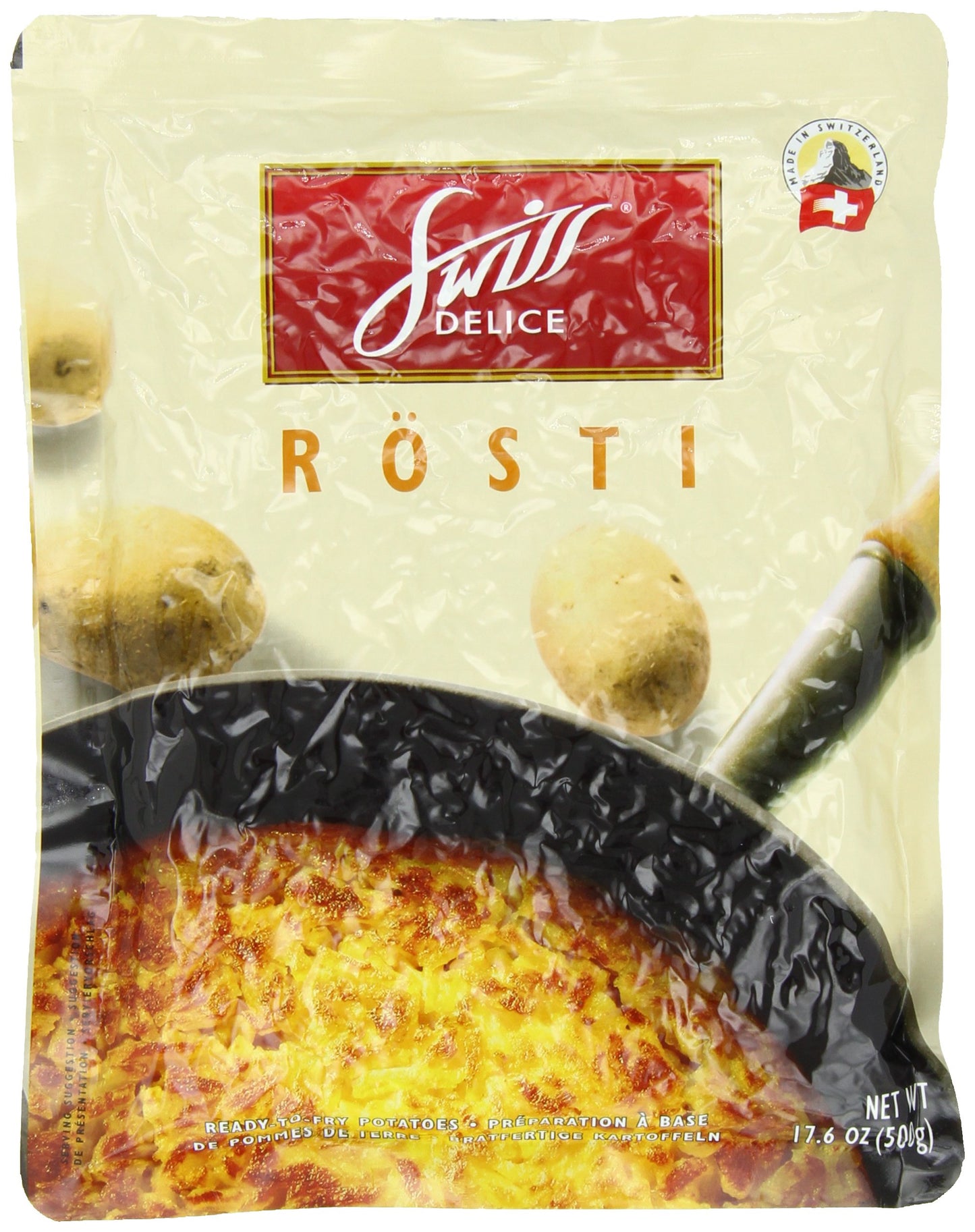 Swiss Delice-Rosti, 17.6-Ounce (500 Grams) (Pack of 10), 1.1 Pound (Pack of 10)