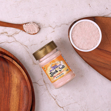 Rani Black Salt Powder (Kala Namak) Mineral 5oz (142g) PET Jar, Pack of 12 ~ Unrefined, Pure and Natural | Vegan | Gluten Friend