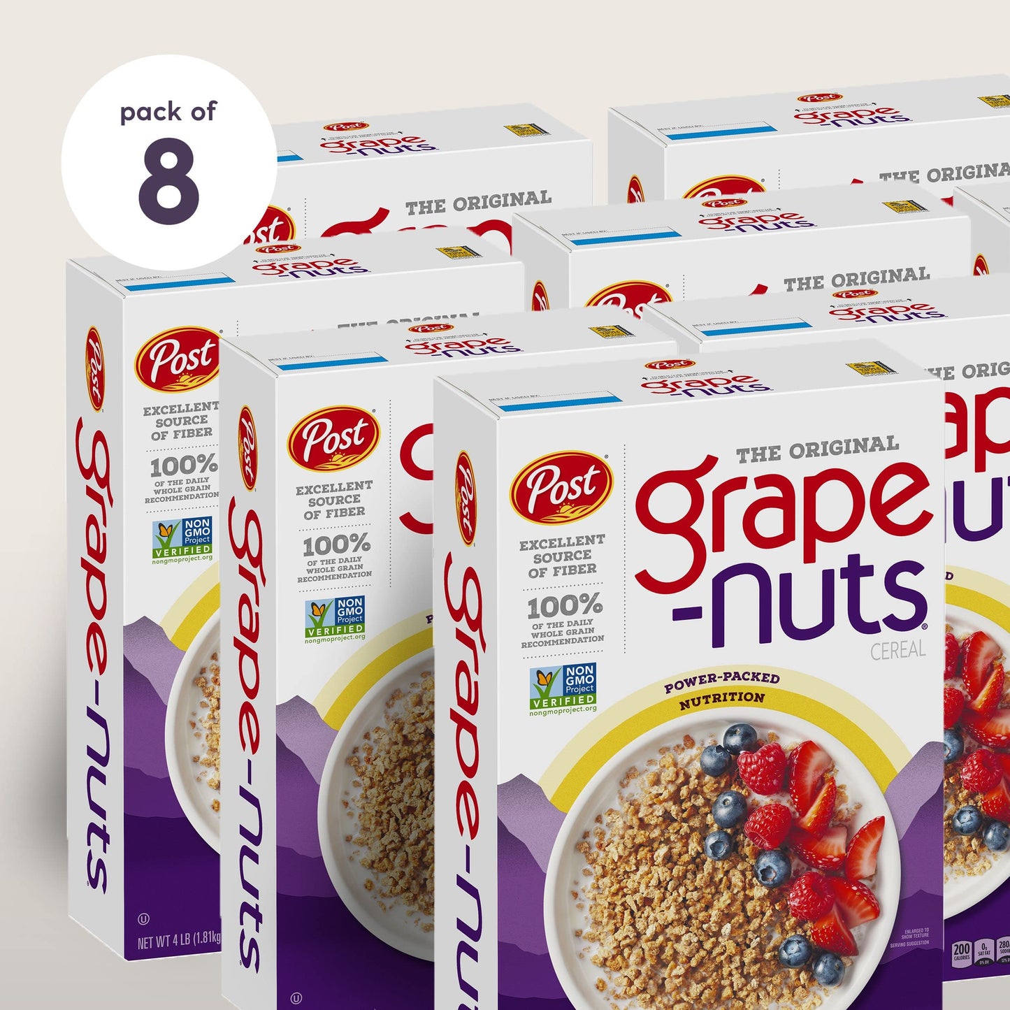 Grape-Nuts Cereal, Low Fat, High Fiber, Kosher 64 Ounce Box