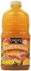 Langers Juice Cocktail, Pineapple Orange Guava, 64 Fl Oz, Pack of 8