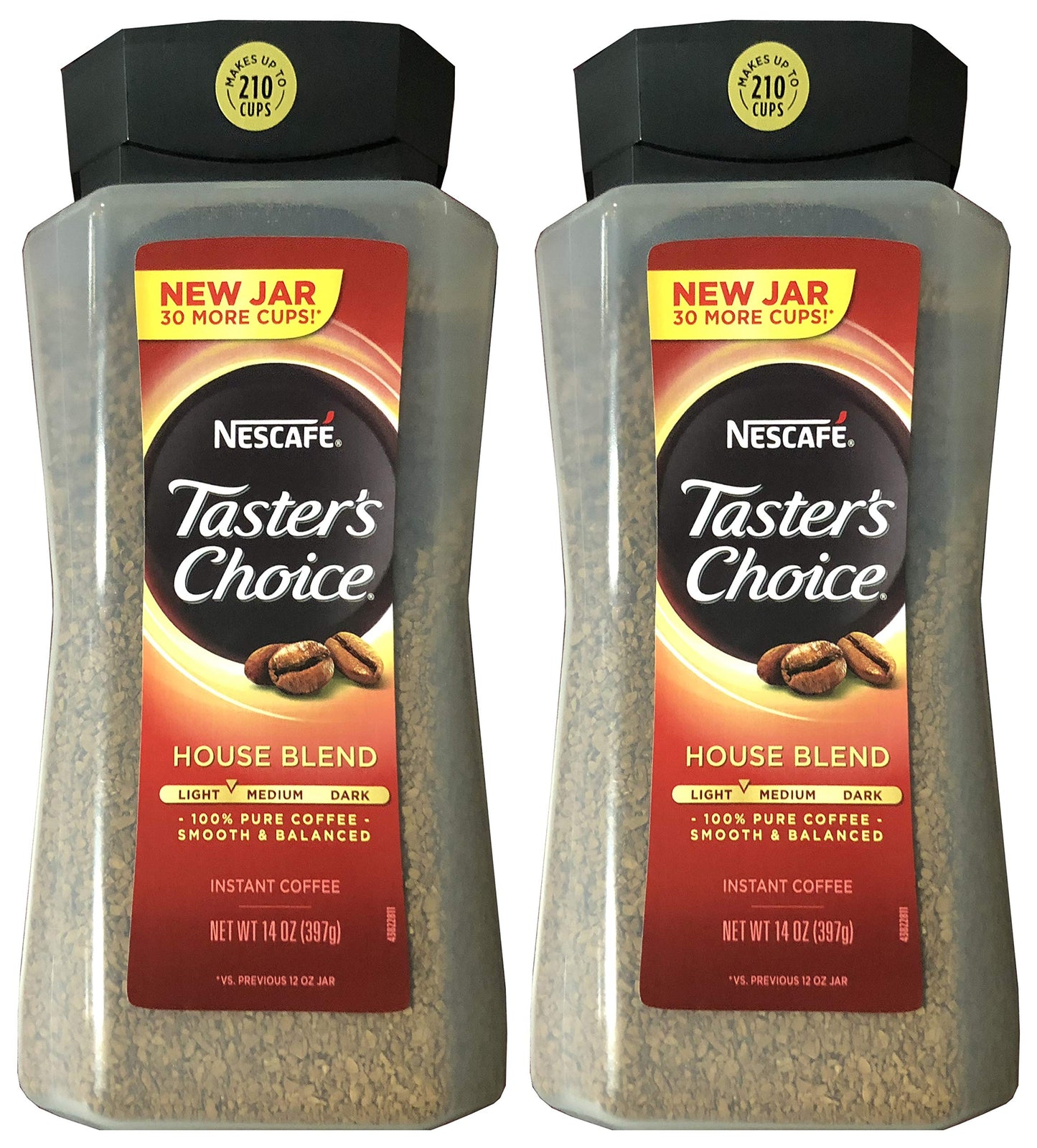 Taster'S Choice Original Gourmet Instant Coffee 14 Oz, Pack Of 2